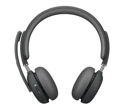 Casti Call Center Logitech Zone Wireless 2 Teams version, Bluetooth cu receiver, Autonomie 15 ore, Microfon (Negru)