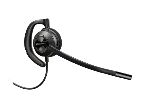 Casti Call Center Poly EncorePro 540 Convertible Headset +Quick Disconnect EMEA, Microfon cu anulare zgomot (Negru)