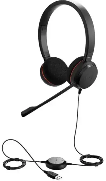 Casti Call Center Stereo Jabra Evolve 20 UC, USB (Negru)