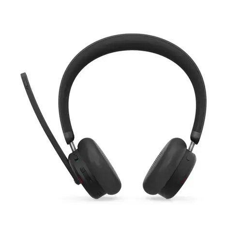 Casti Call Center Wireless Lenovo 6550 Dual-Mode ANC, Bluetooth, USB-C, Teams, Microfon (Negru)