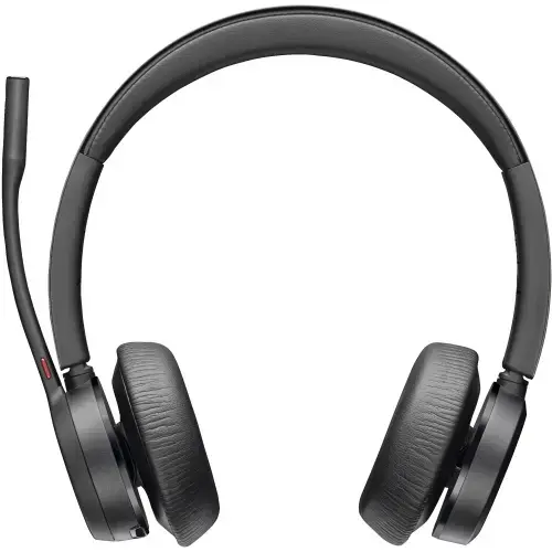 Casti Call Center Wireless Poly Voyager 4320, Bluetooth, Certificat Microsoft Teams, Dongle BT700 (Negru)