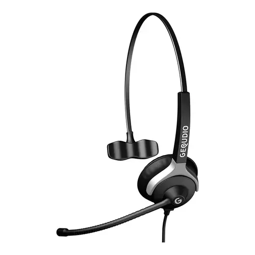 Casti cu fir Gequdio WA9006, Pentru Call Center, Jack 3.5 mm (Negru)