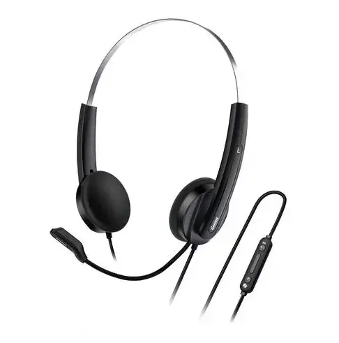Casti cu microfon Genius HS-220U, USB-C (Negru)