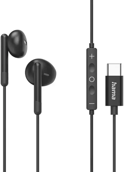 Căști cu microfon Hama – Classy, USB-C, negre