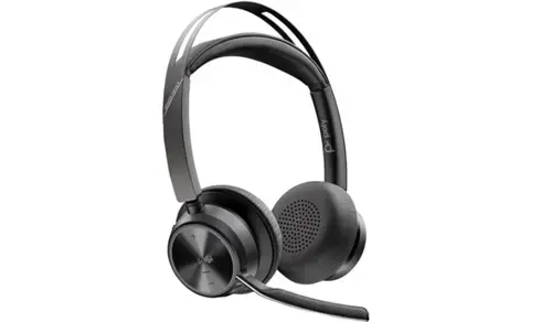 Casti cu microfon HP Poly Voyager Focus 2, Bluetooth, USB-A, USB Type-C (Negru)