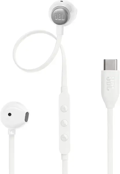 Căști cu microfon JBL - Tune 305C USB-C, Albe