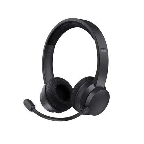 Casti cu microfon Trust Ayda WS ENC, Jack 3.5 mm /Bluetooth, Negru