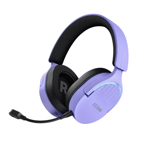 Casti cu microfon Trust GXT 491P Fayzo, USB Wireless/3.5mm jack/Bluetooth (Violet)
