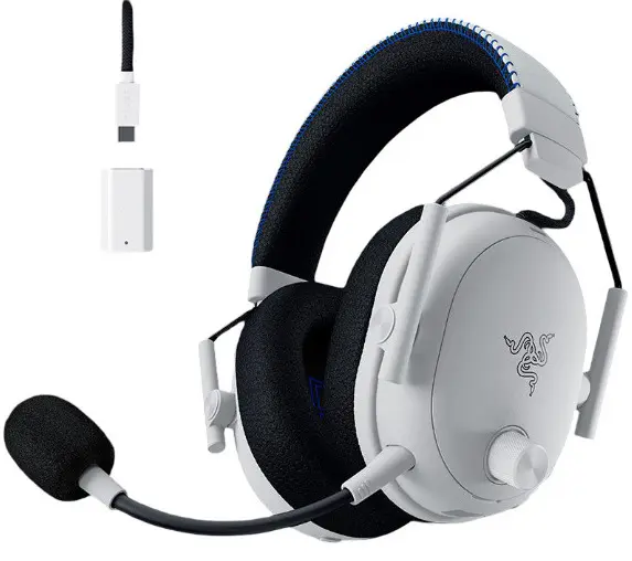 Căști de gaming Razer - BlackShark V3 Pro for PlayStation,fără fir, alb