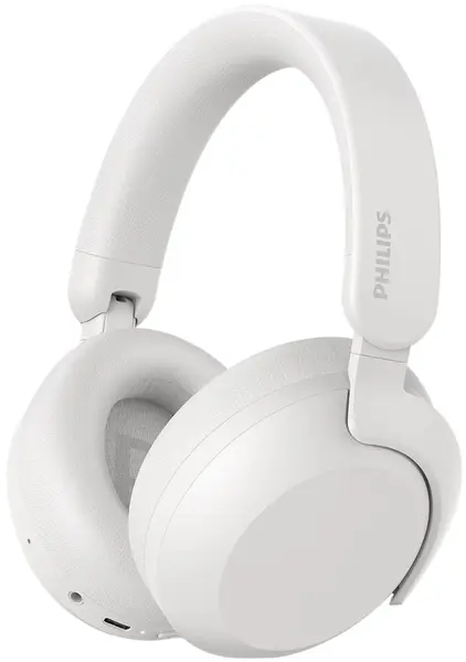 Căști fără fir cu un microfon Philips - TAH8000EWT/00, ANC, albe