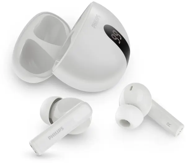 Căști fără fir Philips - TAT2520WT/00, TWS, ANC, alb