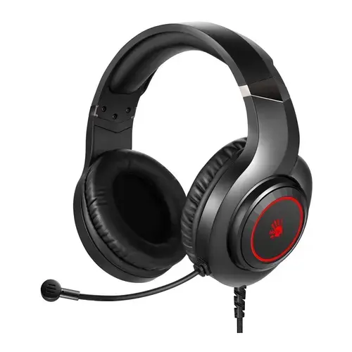 Casti Gaming A4TECH Bloody G220S, USB, Lumina LED, Microfon (Negru/Rosu)