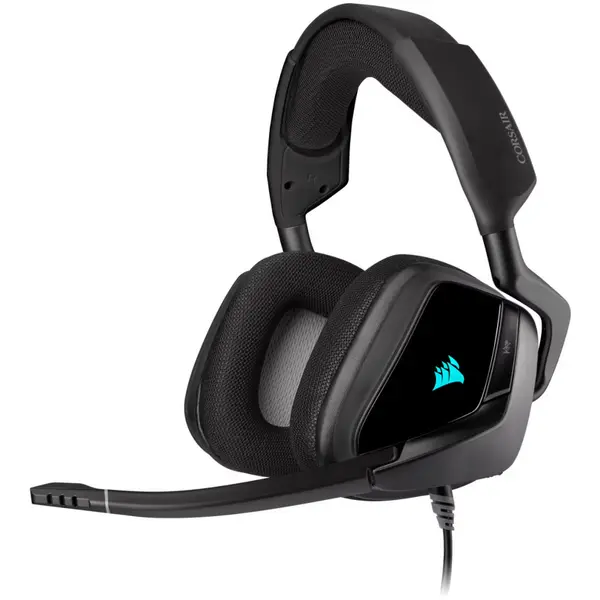 Casti gaming Corsair Void ELITE RGB, 7.1 Surround, Carbon
