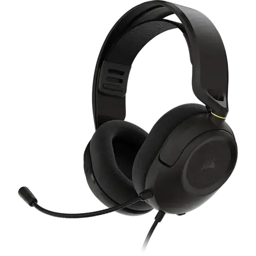Casti Gaming cu fir Corsair HS35 V3, Stereo, Jack 3.5mm, Microfon, Multiplatforma (Negru)