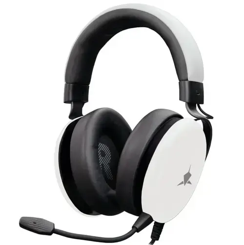 Casti Gaming cu fir White Shark ELEPHANT Over-Ear, Stereo, PC, PS4/5, MAC (Alb)