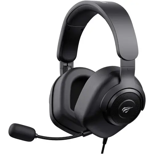 Casti gaming cu microfon HAVIT H2230d, sunet surround, difuzoare 50mm, control volum, microfon detasabil, multiplatforma, conectare prin jack 3.5mm, Negru