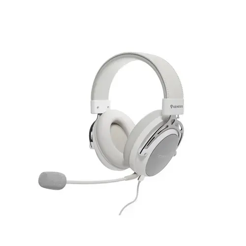 Casti Gaming Genesis Toron 301, 2x Jack 3.5mm, Difuzor 53mm, Stereo 2.0, Multiplatforma, Microfon (Alb)
