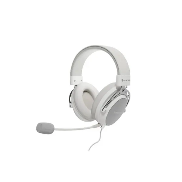 Casti gaming Genesis Toron 301, Microfon, Alb
