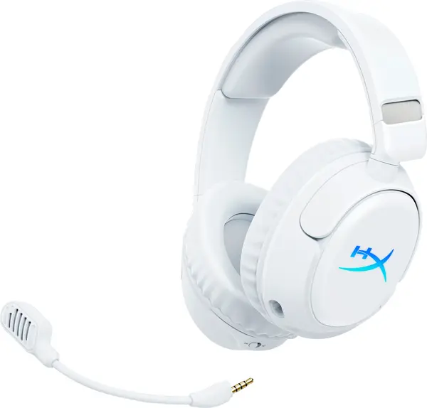 Căști gaming HyperX - Cloud Flight 2, RGB, wireless, alb