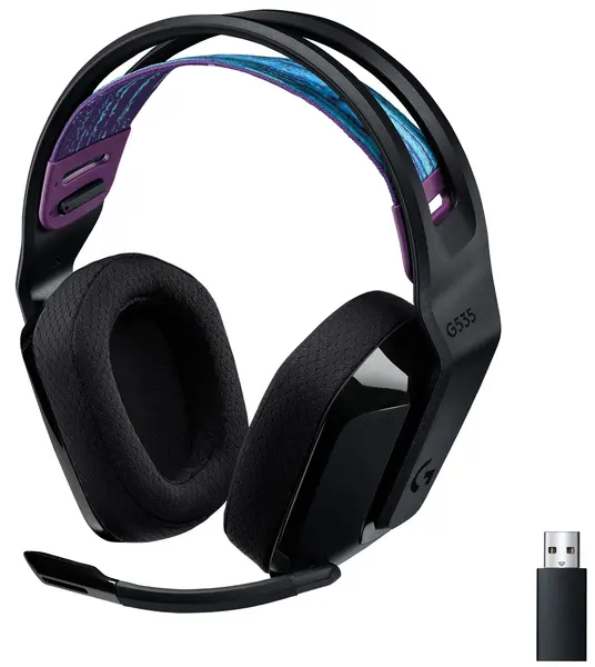 Căști gaming Logitech - G535 Lightspeed, wireless, negru