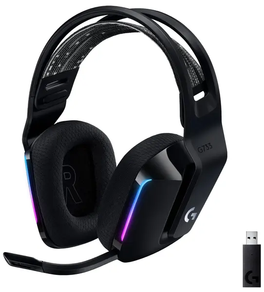 Căști gaming Logitech - G733, wireless, negre