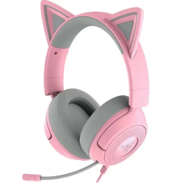 Casti gaming Razer Kraken Kitty V3 X, Microfon, Roz