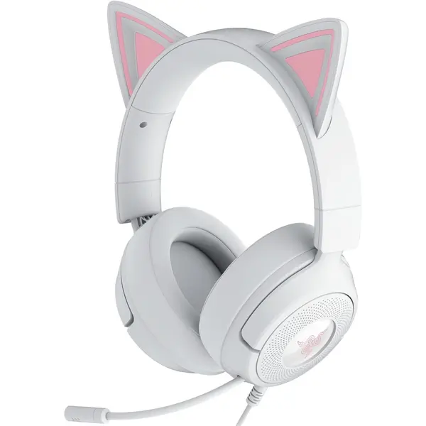 Casti gaming Razer Kraken Kitty V3 X, Sunet 7.1, Alb