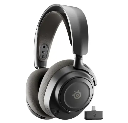 Casti Gaming Steelseries Arctis Nova 7P Gen 2, USB-C/Bluetooth/2.4 GHz, Pentru PlayStation, Autonomie 54 ore, Microfon (Negru)