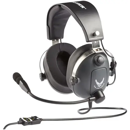 Casti Gaming Thrustmaster T.FLIGHT US Air Force Edition DTS pentru PlayStation 5, PlayStation 4, Xbox, PC, Jack 3.5mm (Negru)