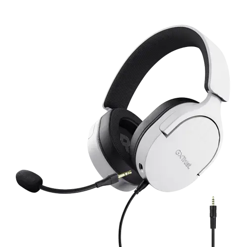 Casti Gaming Trust GXT 489 Fayzo, Jack 3.5 mm, Microfon, Alb