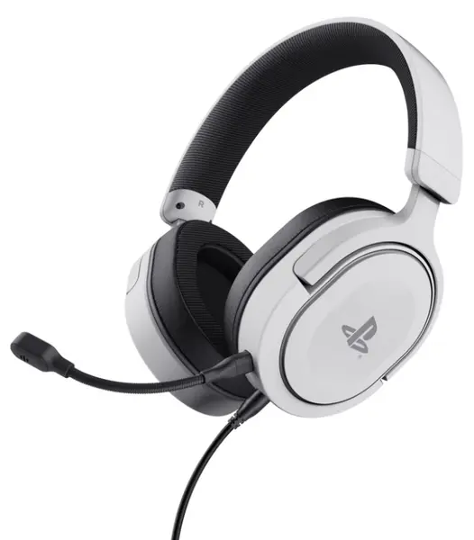 Căști gaming Trust - GXT 498W Forta, PS5, albe