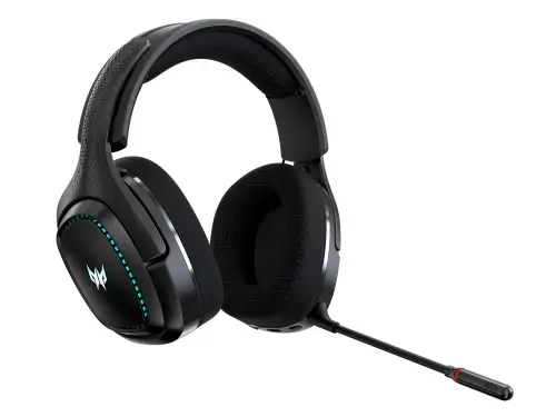 Casti Gaming Wireless Acer Predator Galea 550, Bluetooth + 2.4GHz, Autonomie 12 ore, Microfon detasabil (Negru)