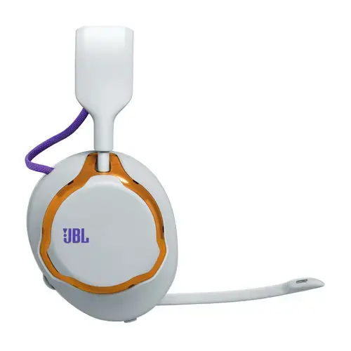 Casti Gaming Wireless JBL Quantum 650, Bluetooth 5.3, Pana la 45 ore Autonomie, QuantumENGINE, Spatial Sound (Alb)
