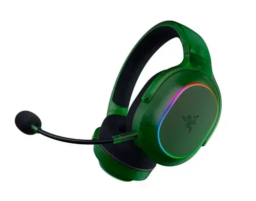 Casti Gaming Wireless Razer Barracuda X Chroma Phantom Green Edition, 2.4GHz/Bluetooth, 7.1 Surround, Autonomie 70/35 ore, Iluminare 6 zone (Verde)