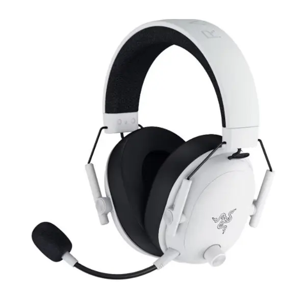 Casti gaming wireless Razer Blackshark V3, THX Spatial audio, Izolare fonica activa, Alb