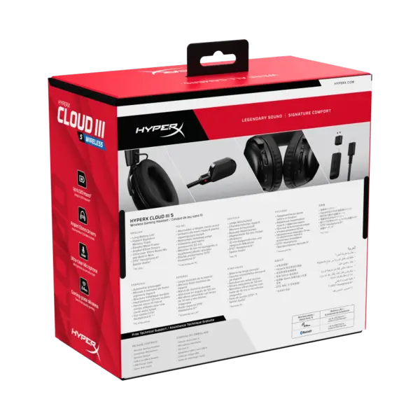 Casti HP HyperX Cloud III S WS, negru Casti HP HyperX Cloud III S WS, negru