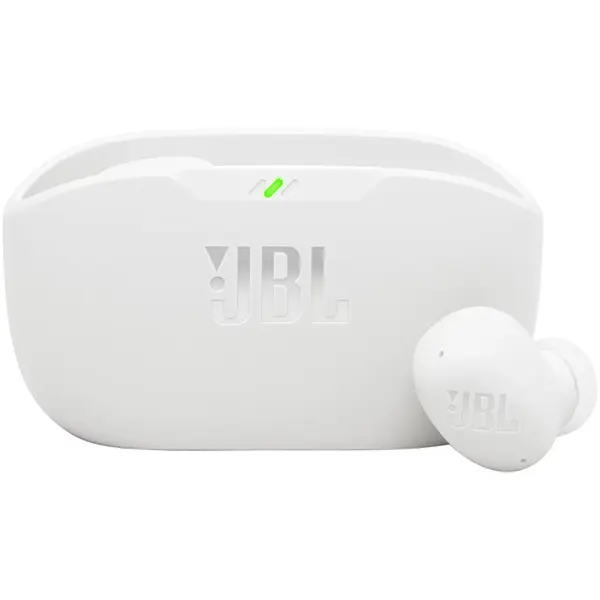 Casti In-Ear JBL Wave Buds 2, True Wireless, Bluetooth, ANC, IP54, Autonomie 40 ore, Multi-Point, Alb