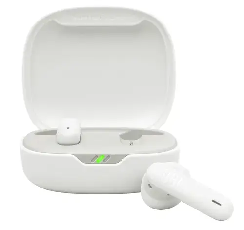 Casti In-Ear JBL Wave Flex 2, True Wireless, Bluetooth, Autonomie 10 ore/40 ore, IP54 (Alb)
