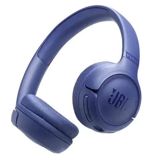 Casti On-Ear JBL Tune 530BT, Wireless, Bluetooth 6.0, 2 microfoane, Multipoint, Autonomie 76 ore, Albastru