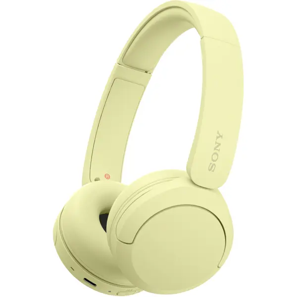Casti On-Ear Sony WH-CH520Y, Wireless, Bluetooth, Galben