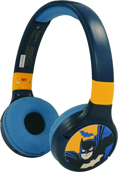 Căști pentru copii Lexibook - Batman HPBT010BAT, wireless, albastru