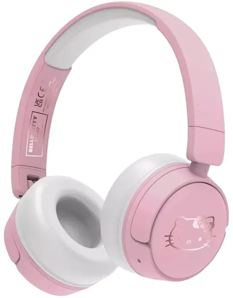 Căști pentru copii OTL Technologies - Hello Kitty, wireless roz