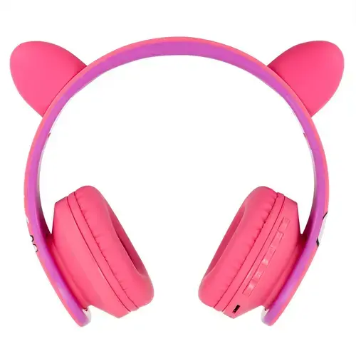 Casti pentru copii PowerLocus, Wireless, P1 Smurfs Edition (Roz)