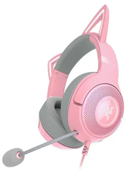 Casti Razer Kraken Kitty V2 - Quartz Casti Razer Kraken Kitty V2 - Quartz
