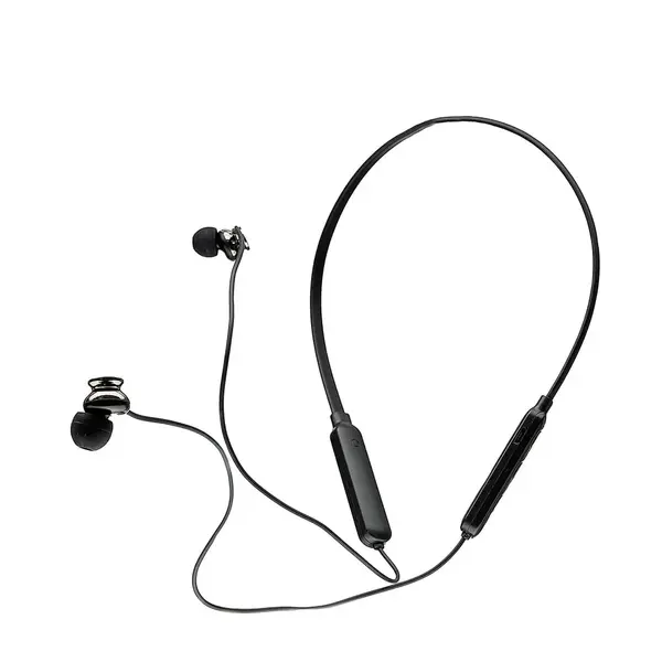 Casti Spacer wireless microfon pe fir 5.0 negru Casti Spacer wireless microfon pe fir 5.0 negru