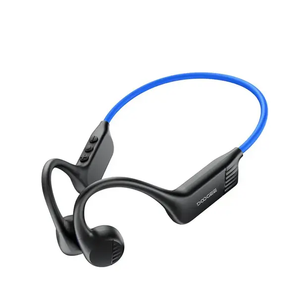 Casti Sport DOOGEE BoneBeat Run, Albastre, Open-Ear, Bone Conduction, IP66, Bluetooth, 10h Autonomie, Confort Sport