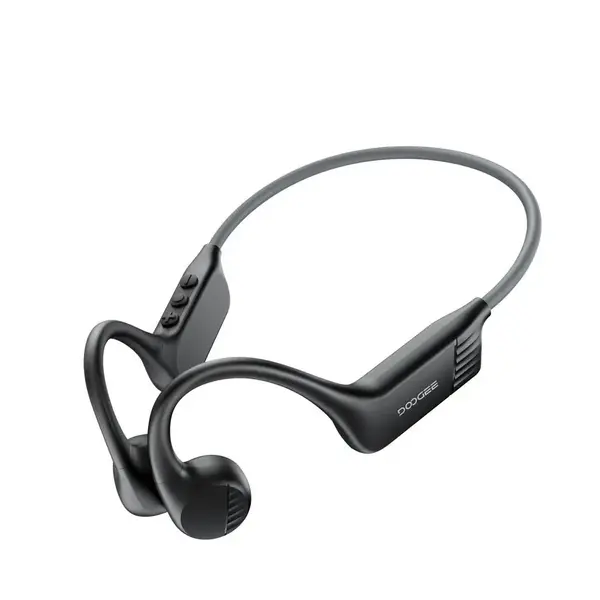 Casti Sport DOOGEE BoneBeat Run, Negre, Open-Ear, Bone Conduction, IP66, Bluetooth, 10h Autonomie, Confort Sport