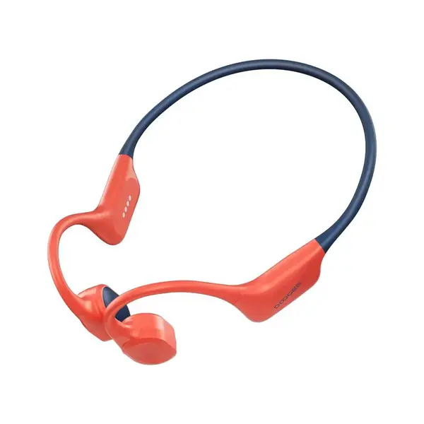 Casti Sport DOOGEE BoneBeat Swim, Rosu, Open-Ear, Bone Conduction, IP68, Bluetooth 5.4 + MP3, 7h Autonomie, Inot