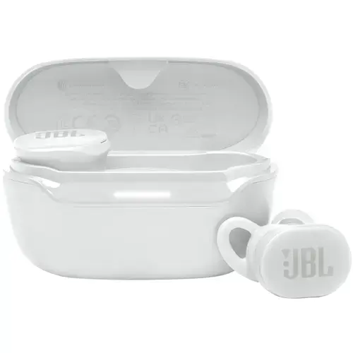 Casti sport In-Ear JBL Endurance Race 2, True wireless, Bluetooth, IP68, Active Noise Cancelling, Autonomie 48 ore, Multi-point, Alb