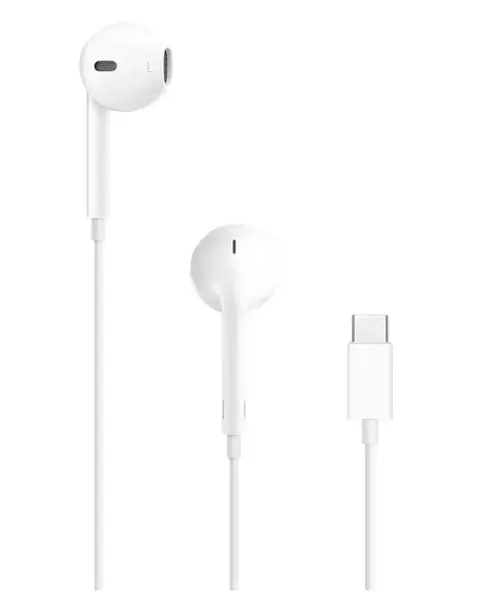 Casti Stereo Apple EarPods MTJY3ZM/A, USB Type-C, In-Ear, Microfon (Alb)
